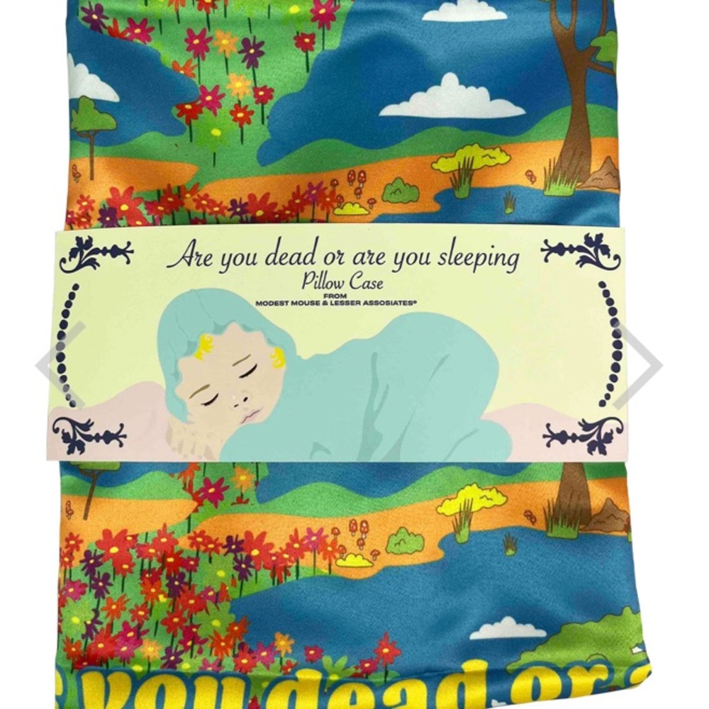 Modest Mouse SATIN IN A COFFIN PILLOWCASE NWT